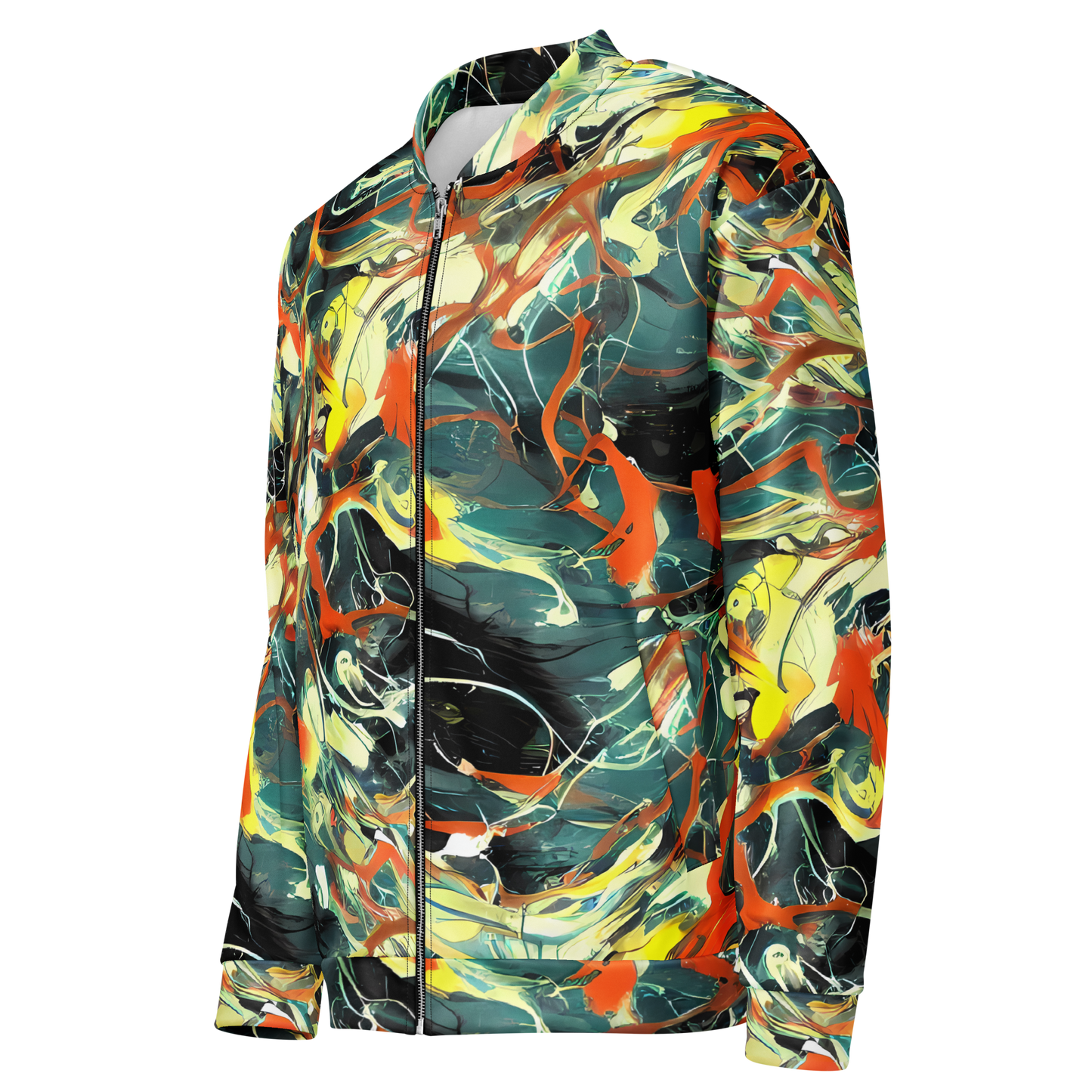 Bomber Jacket - Fluid Firestorm