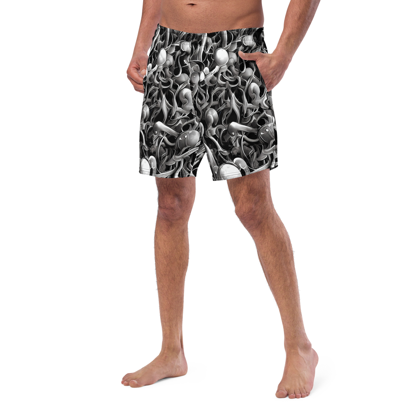 Swim Trunks - Fluid Monochrome
