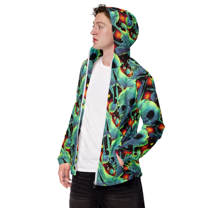 Men's Windbreaker - Galactic Grotesque