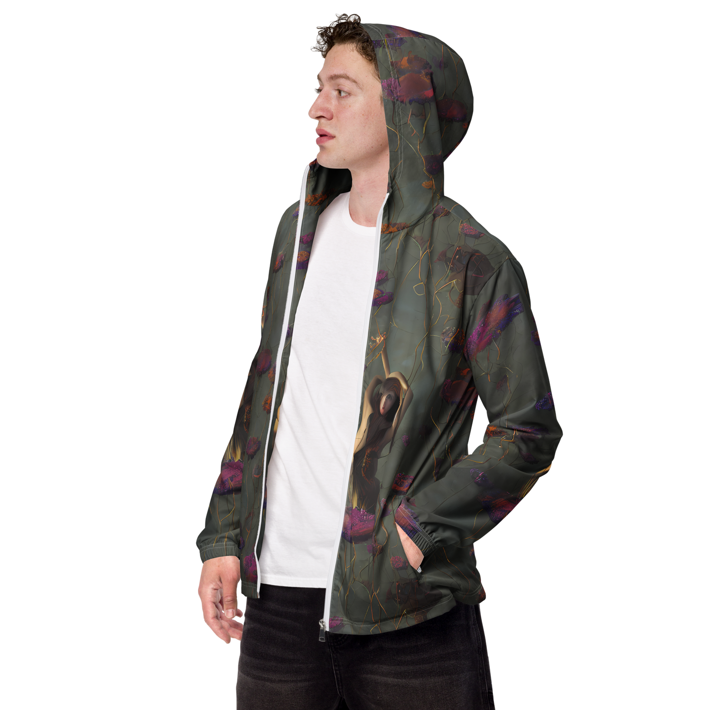 Men's Windbreaker - Ethereal Bloom