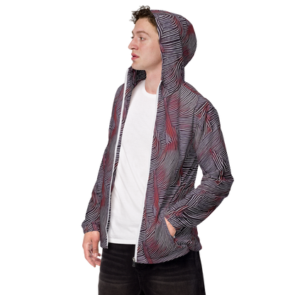 Men's Windbreaker - Nebula Waves