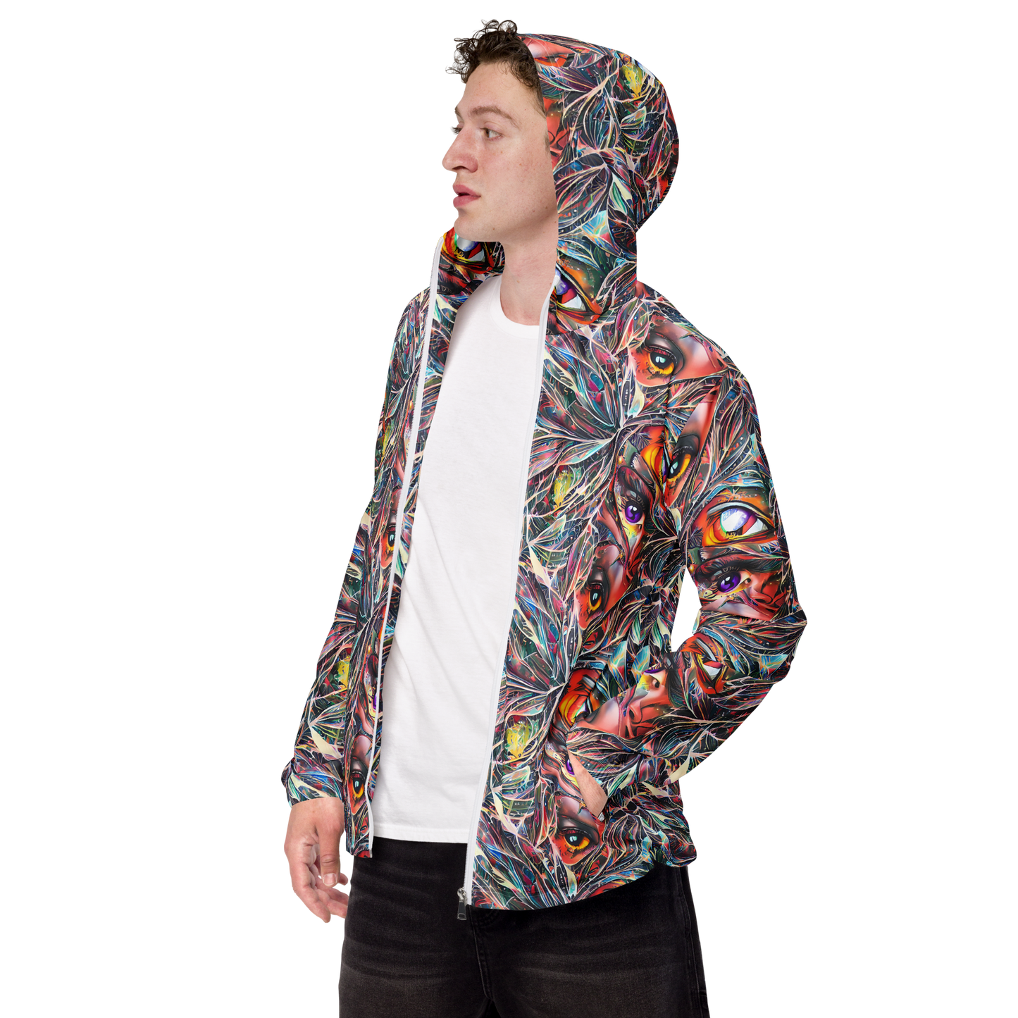 Men's Windbreaker - Prismatic Reverie