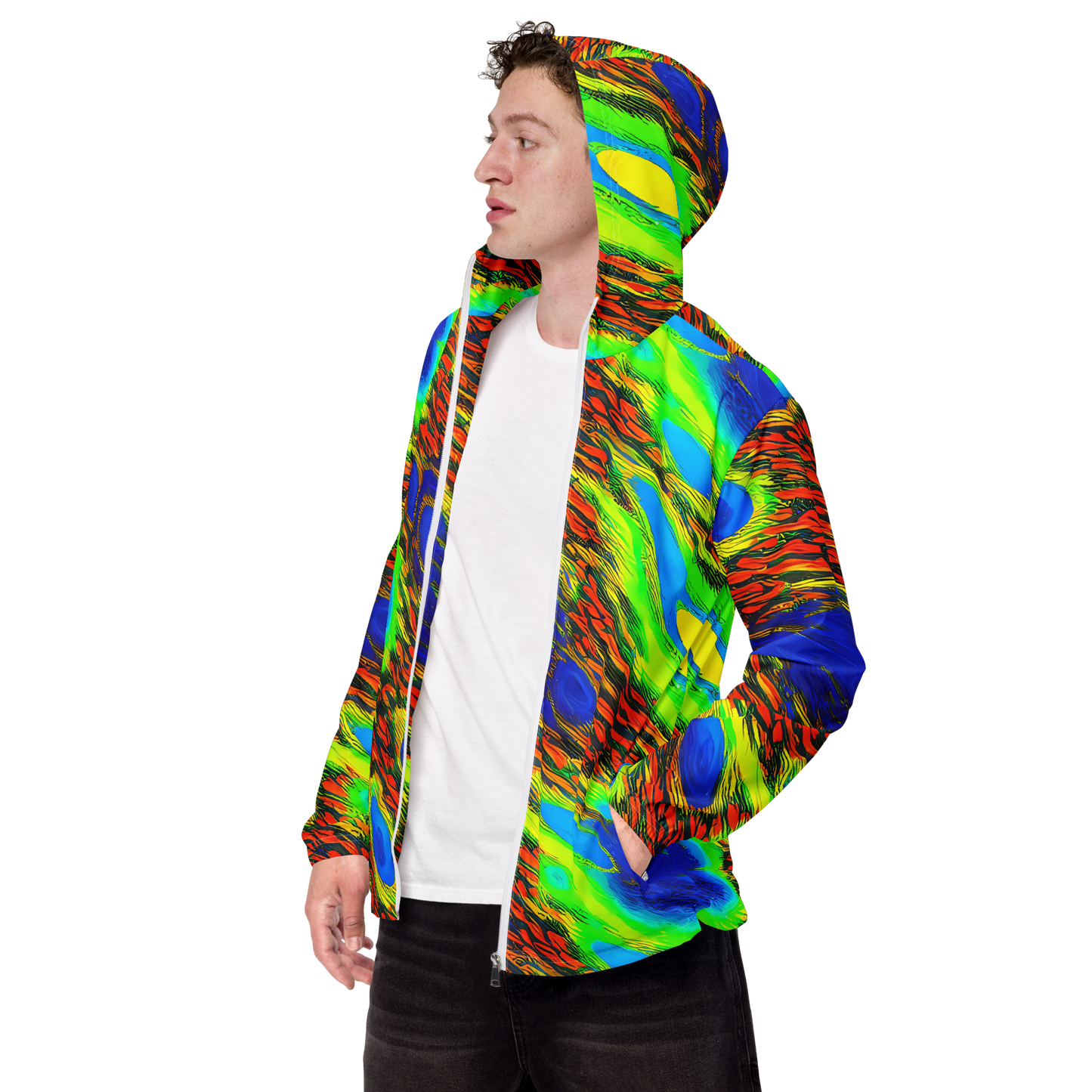 Men's Windbreaker - Hodgkin's Blaze