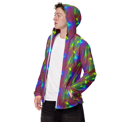 Men's Windbreaker - Prismatic Web