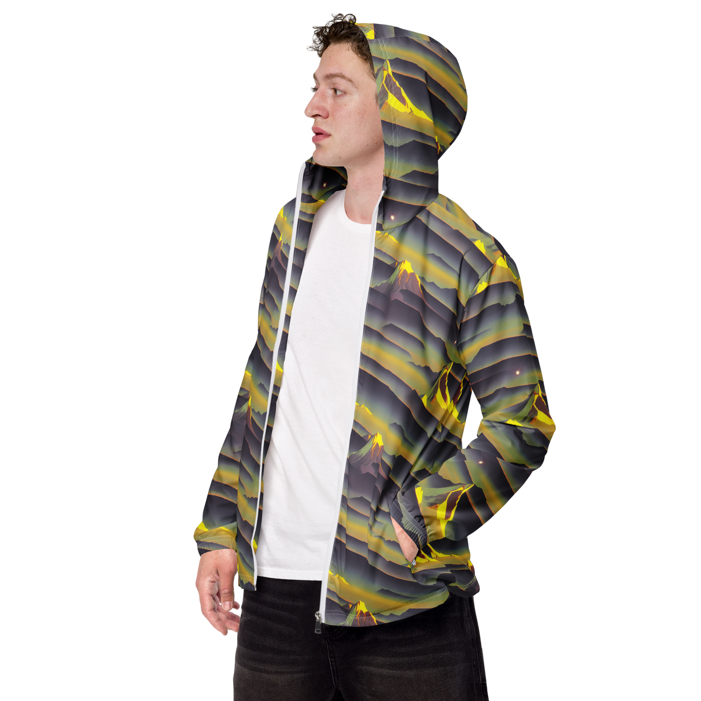 Men's Windbreaker - Surreal Summit