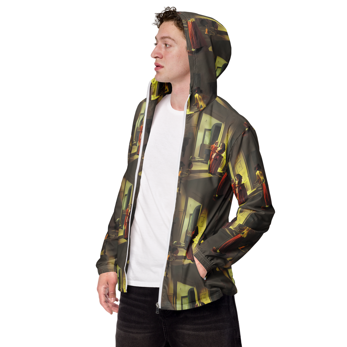 Men's Windbreaker - Surreal Shadows