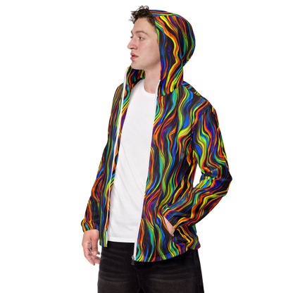 Men's Windbreaker - Celestial Waves