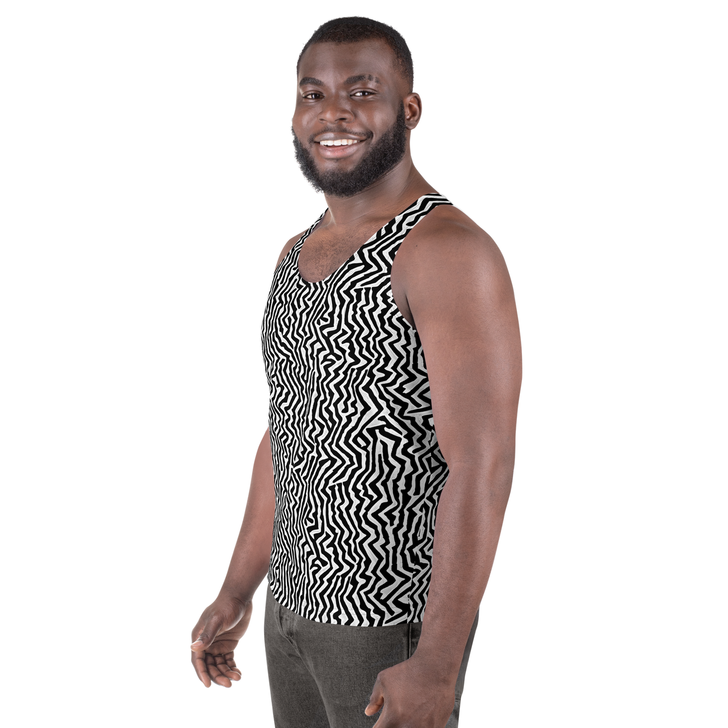 Men's Tank Top - Static Swirl