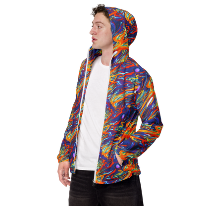 Men's Windbreaker - Galactic Ember