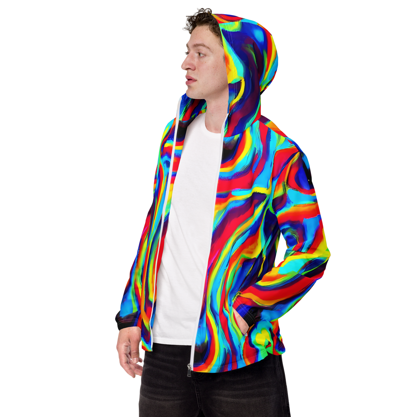 Men's Windbreaker - Stael Swirls