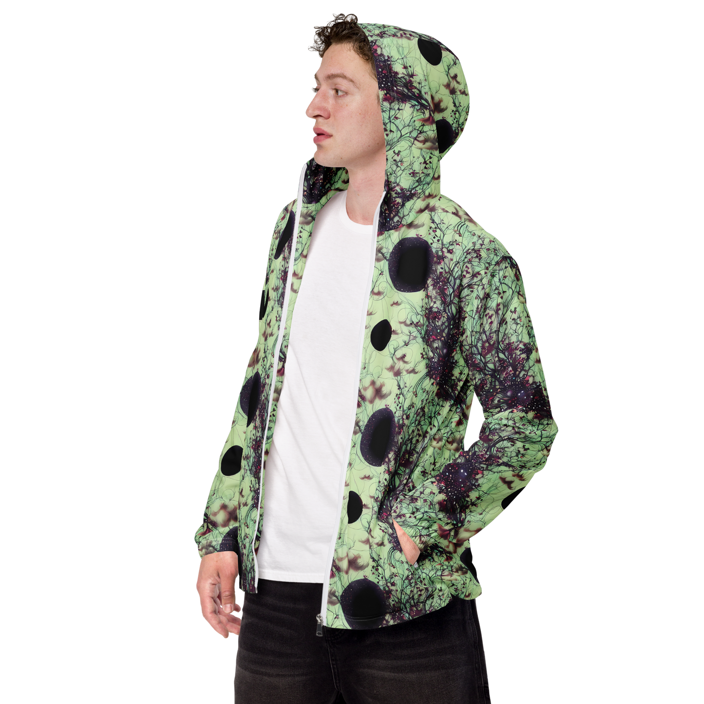 Men's Windbreaker - Celestial Bloom