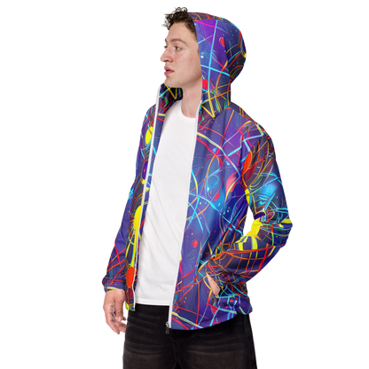 Men's Windbreaker - Quantum Lattice