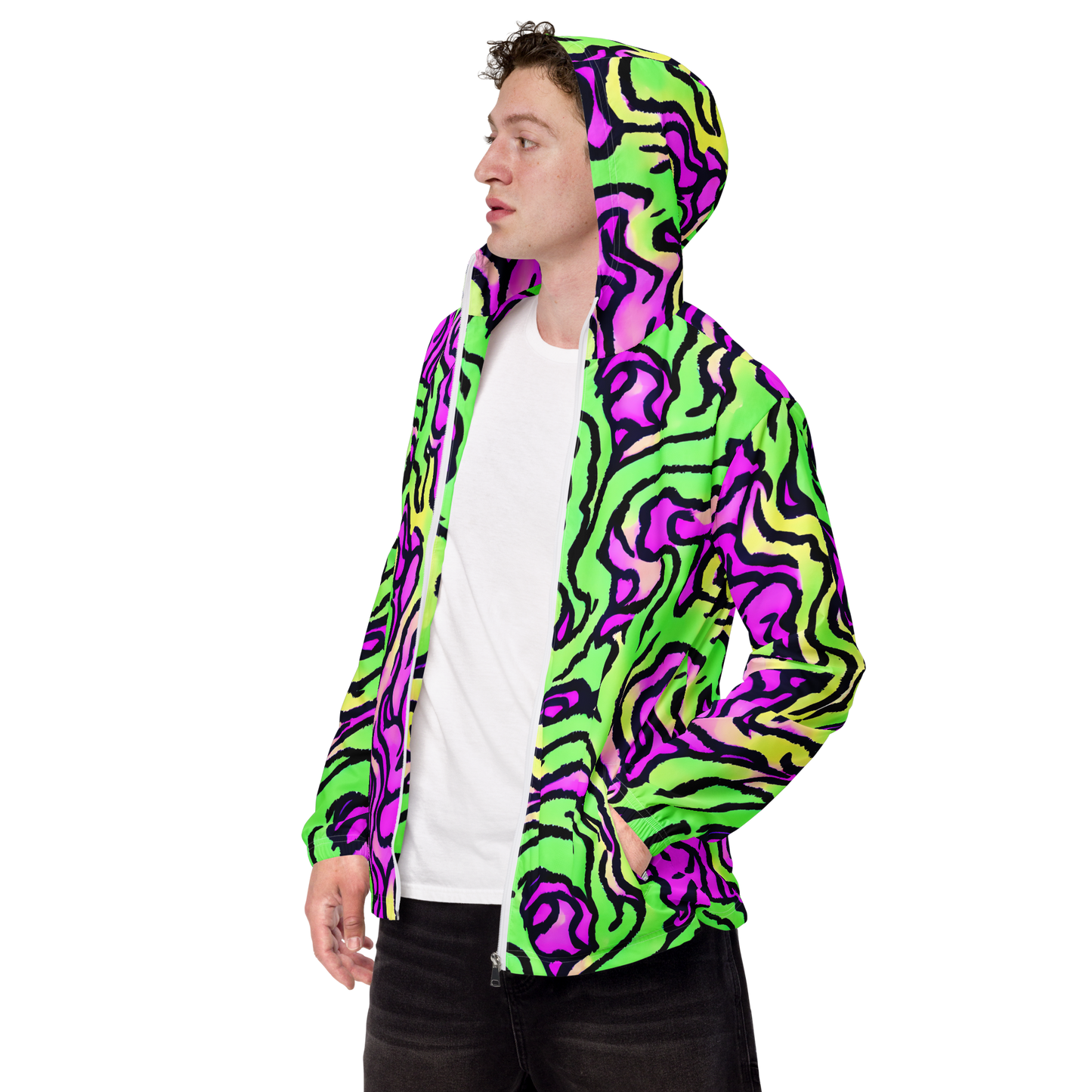 Men's Windbreaker - Mintchine Maze