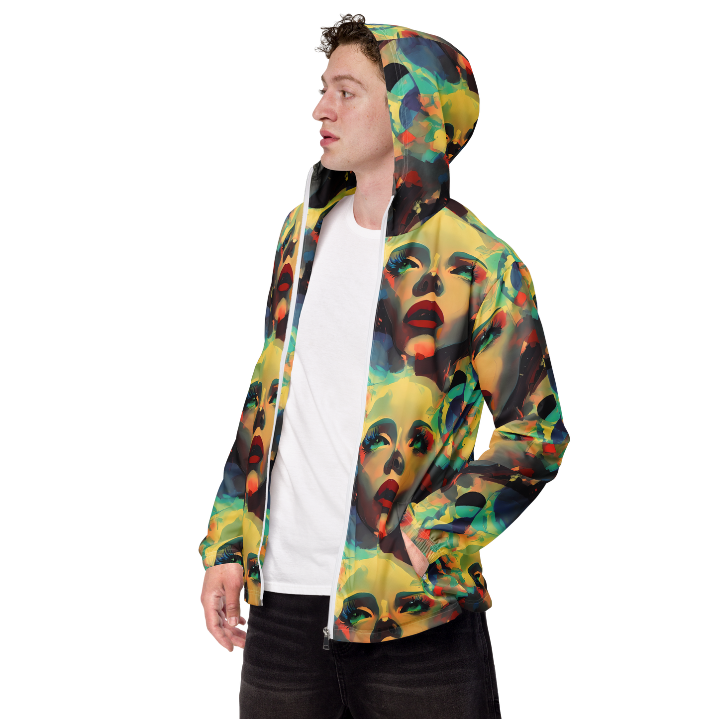 Men's Windbreaker - Astral Reflections