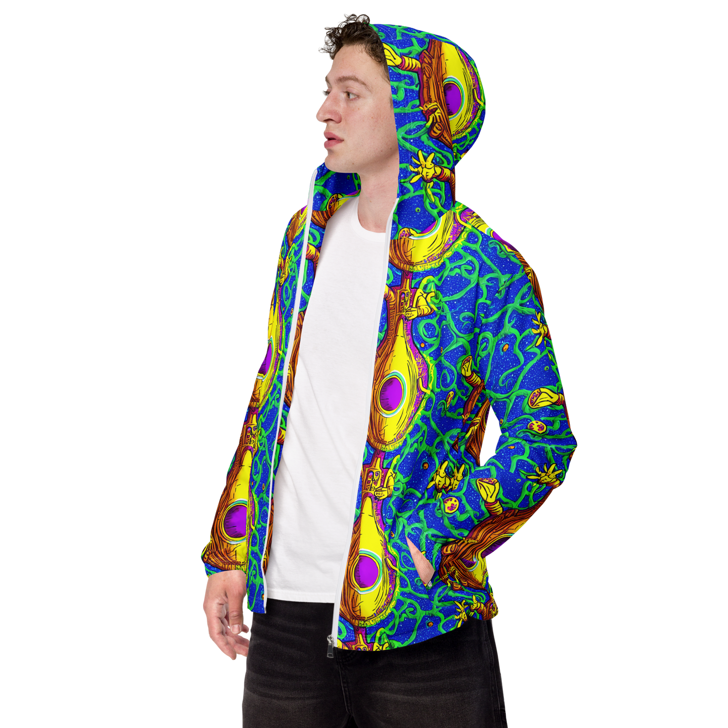 Men's Windbreaker - Sprawling Spectacle