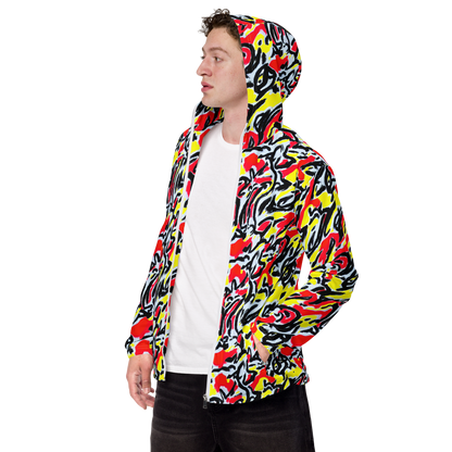 Men's Windbreaker - Cosmic Brushstrokes