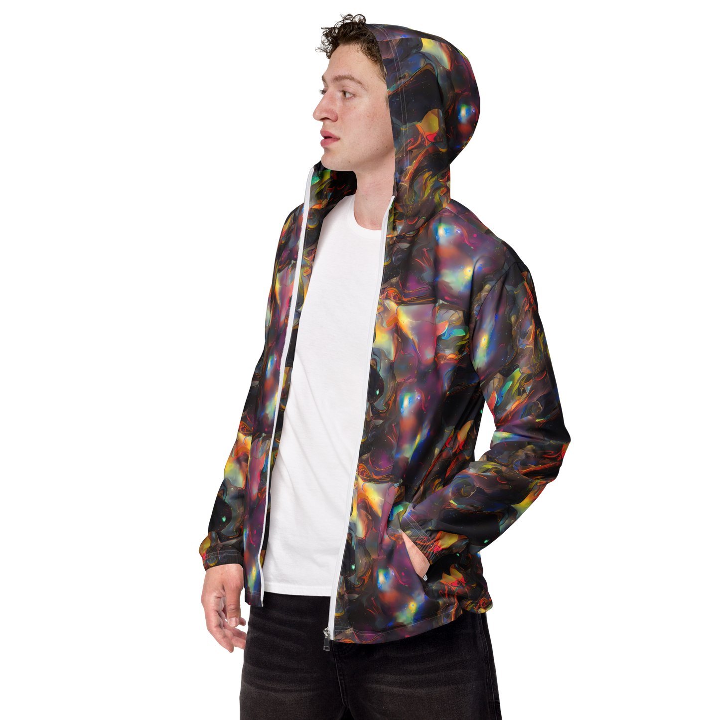 Men's Windbreaker - Cosmic Fusion