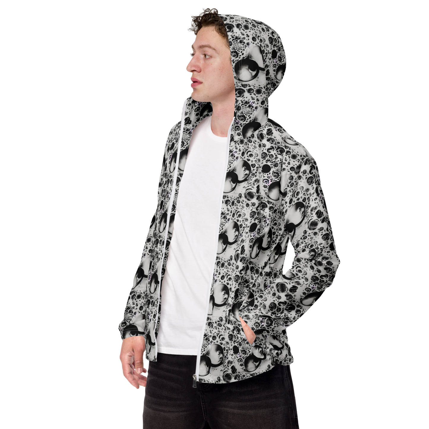 Men's Windbreaker - Crater Swirl