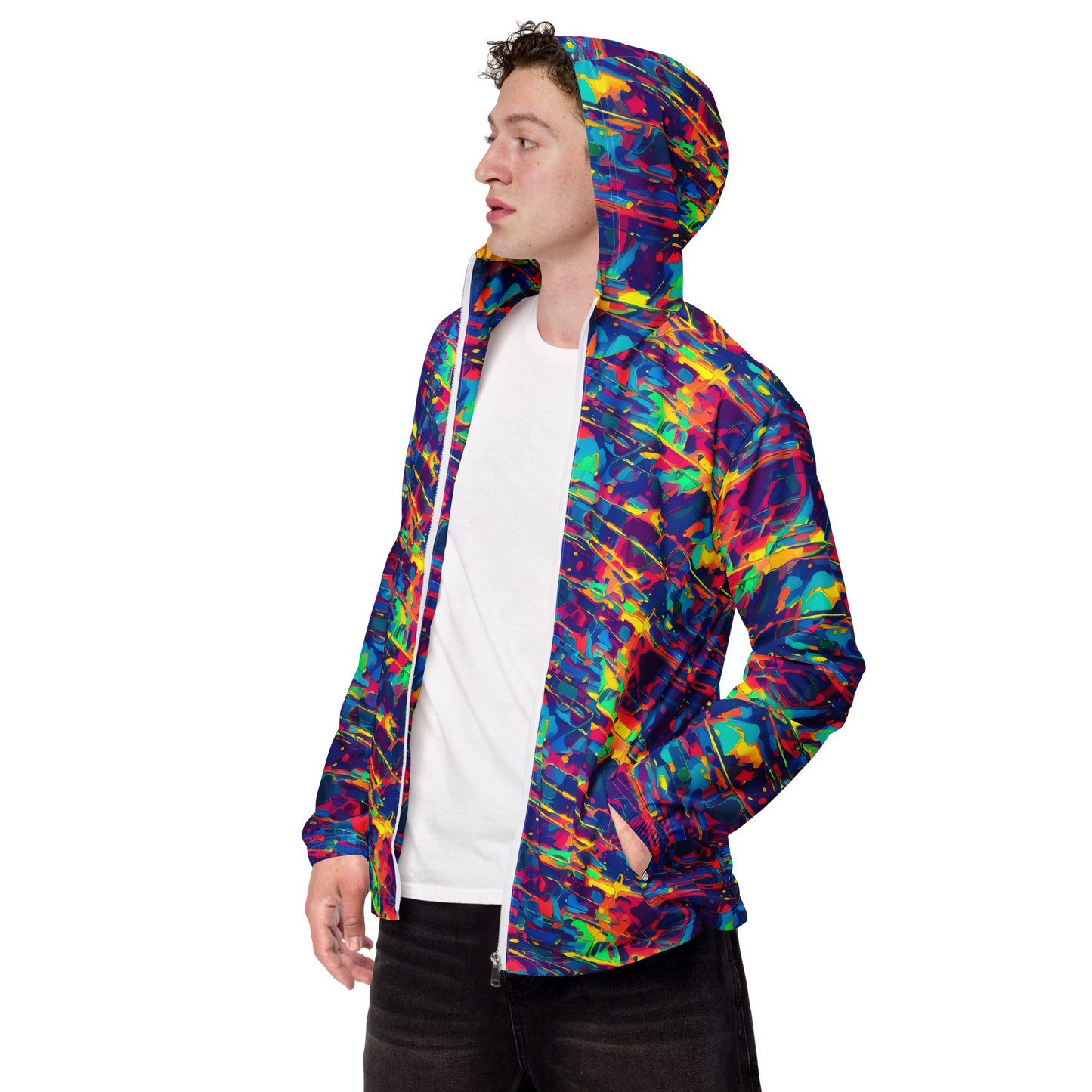 Men's Windbreaker - Spectrum Streaks