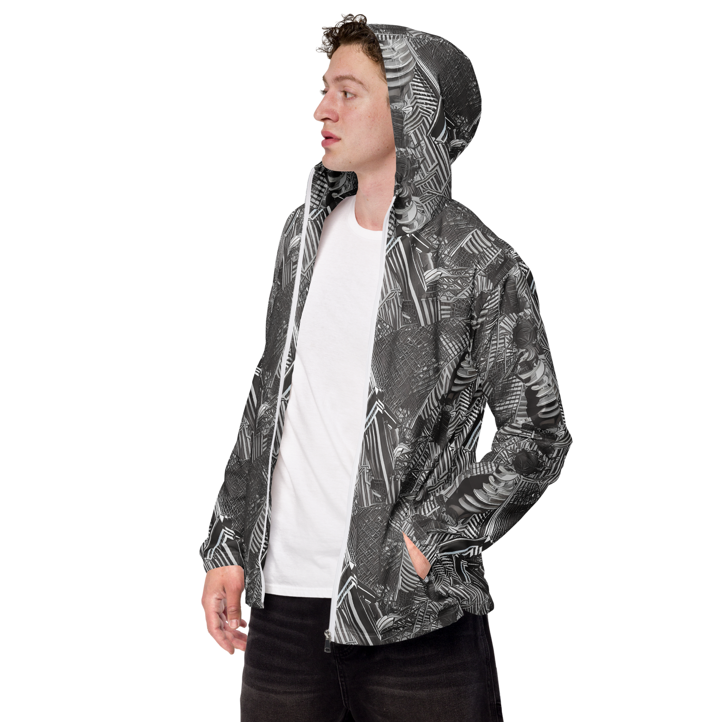 Men's Windbreaker - Piranesi's Web