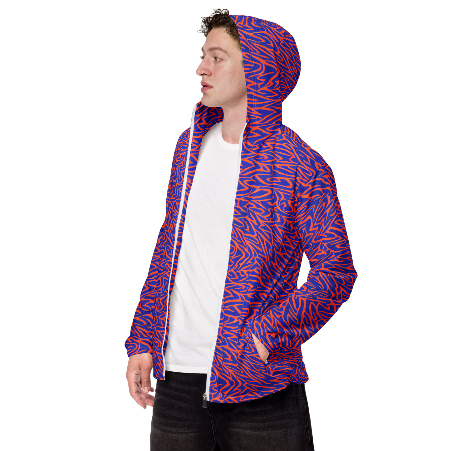 Men's Windbreaker - Sapphire Swirl