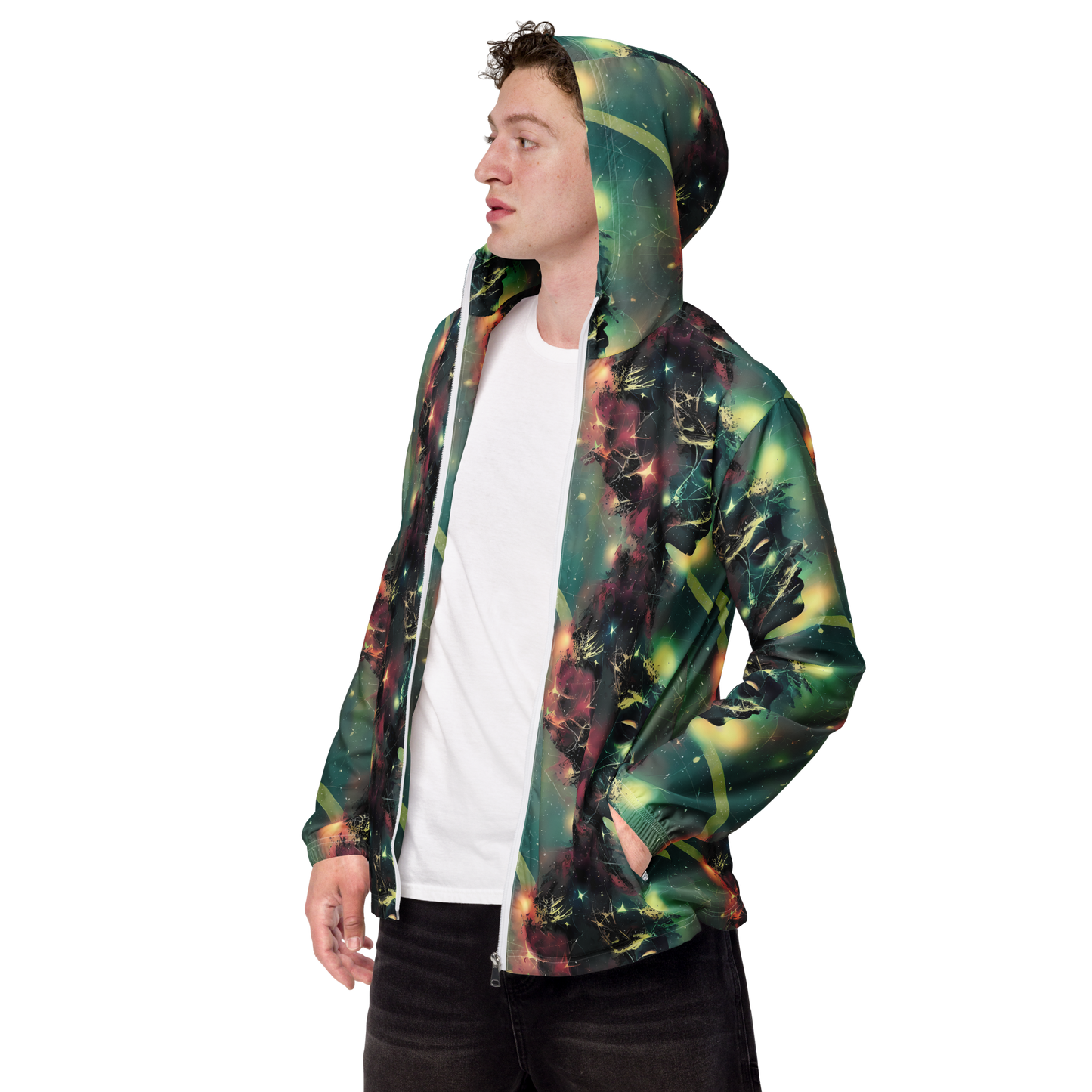 Men's Windbreaker - Galactic Serpent