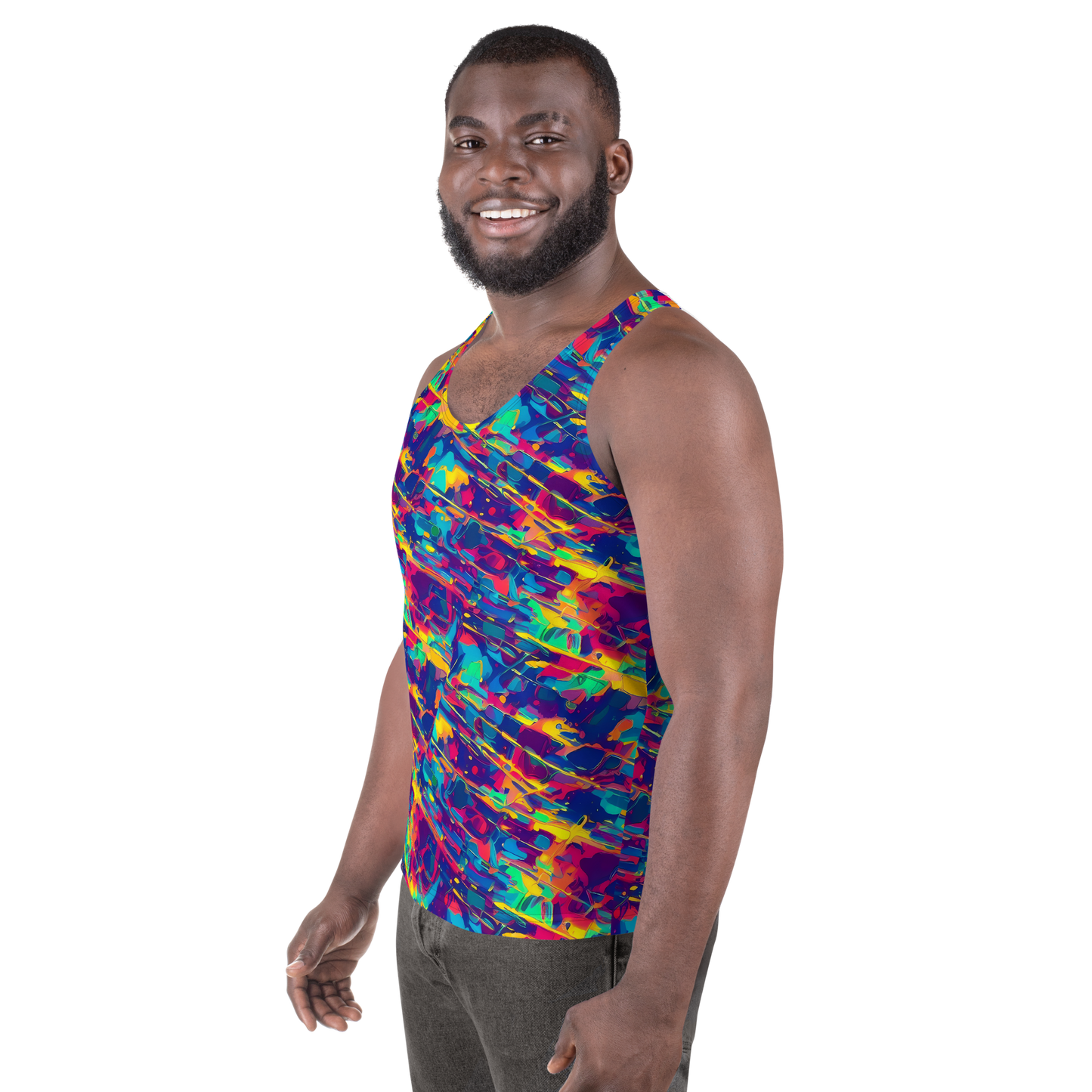 Men's Tank Top - Spectrum Streaks