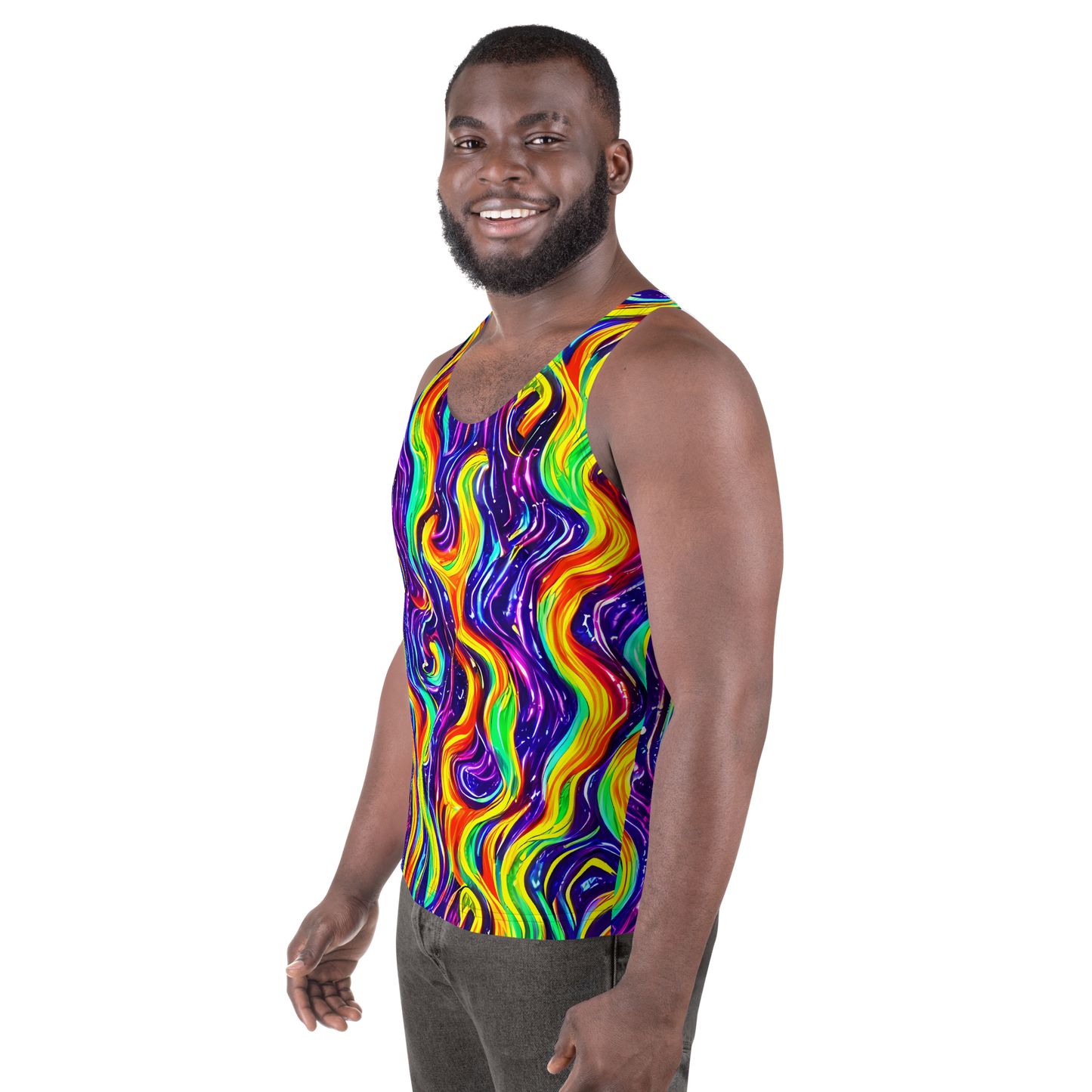 Men's Tank Top - Galactic Flames