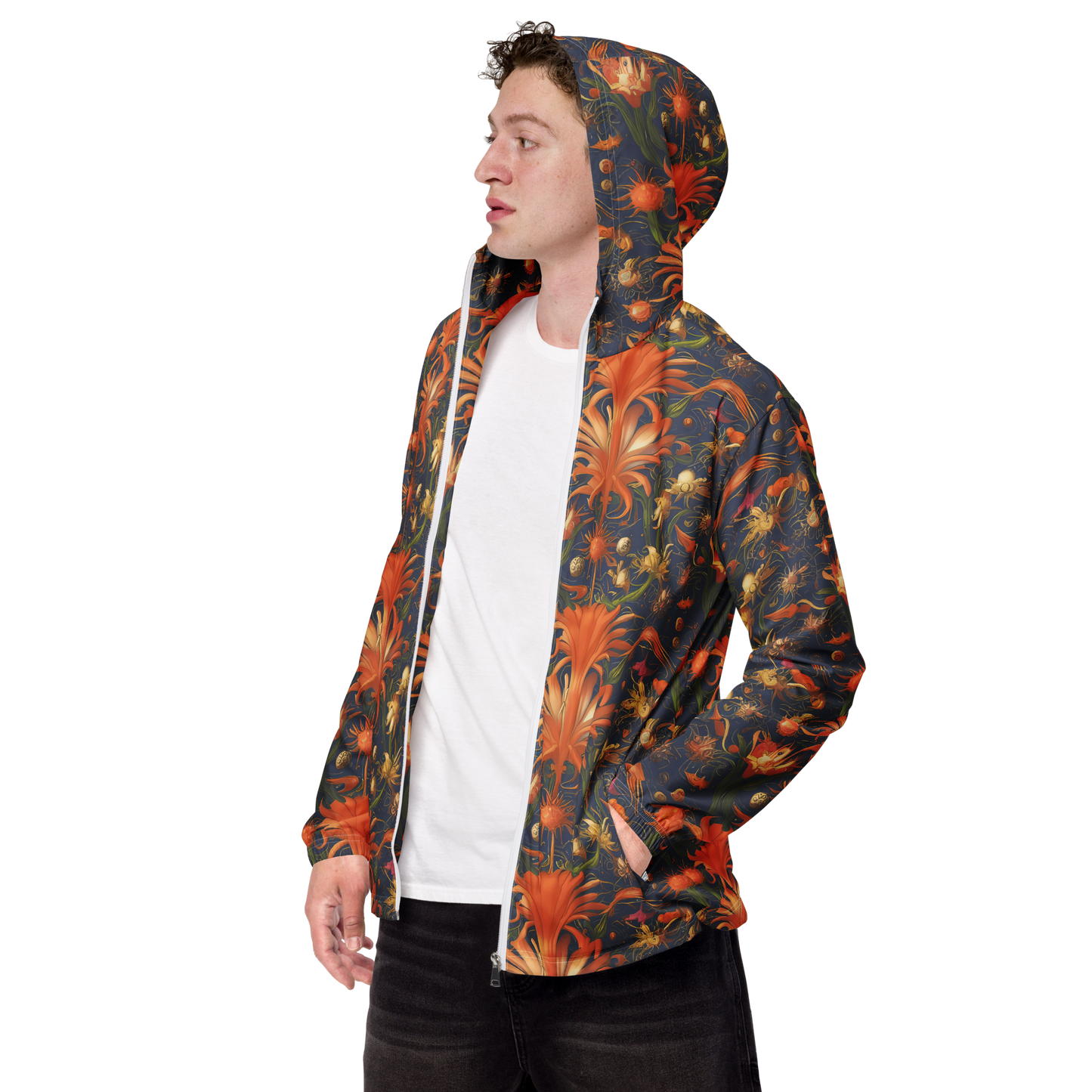 Men's Windbreaker - Stellar Blooms