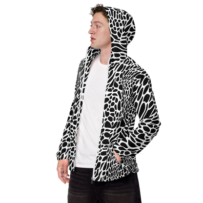 Men's Windbreaker - Monochrome Mystique