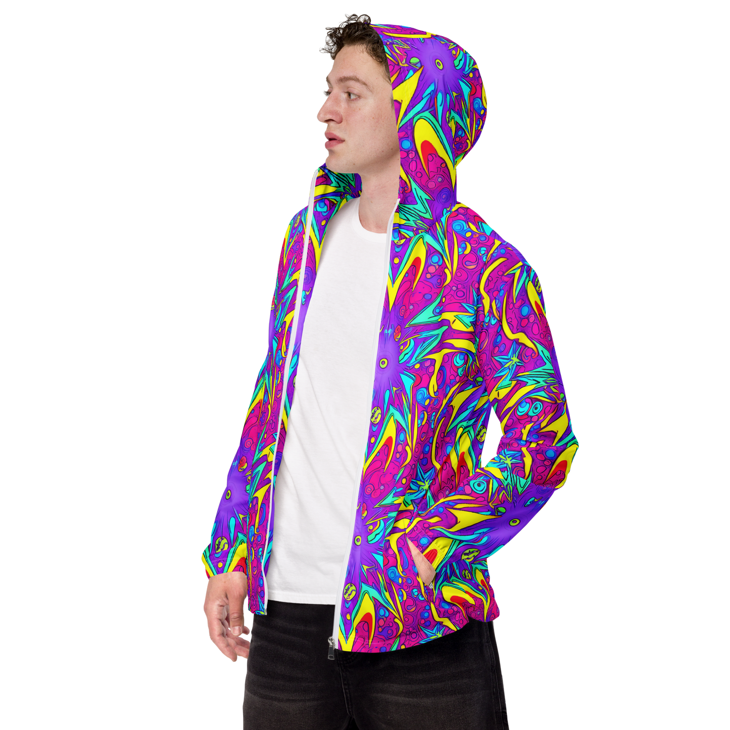 Men's Windbreaker - Nebula Radiance