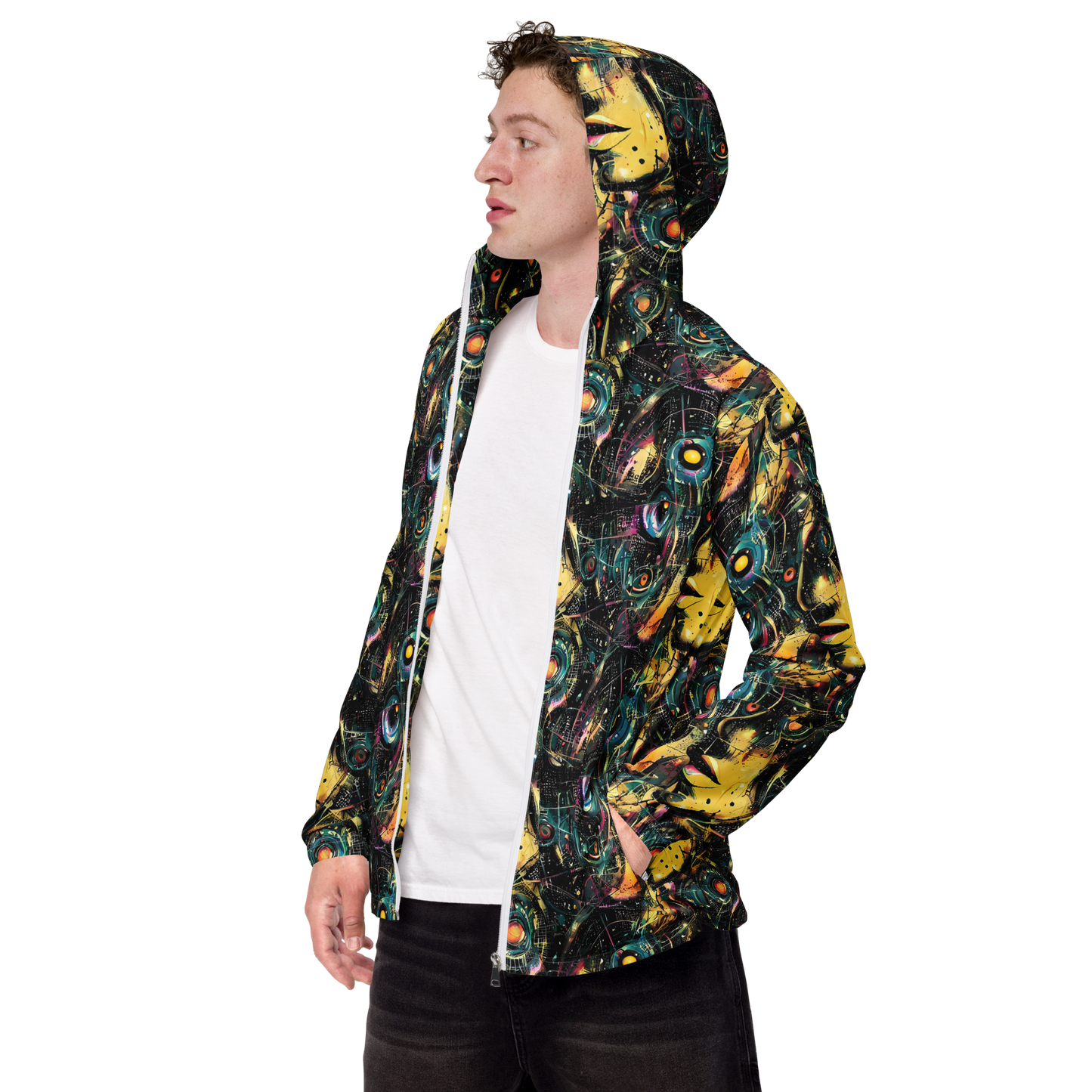 Men's Windbreaker - Celestial Echoes