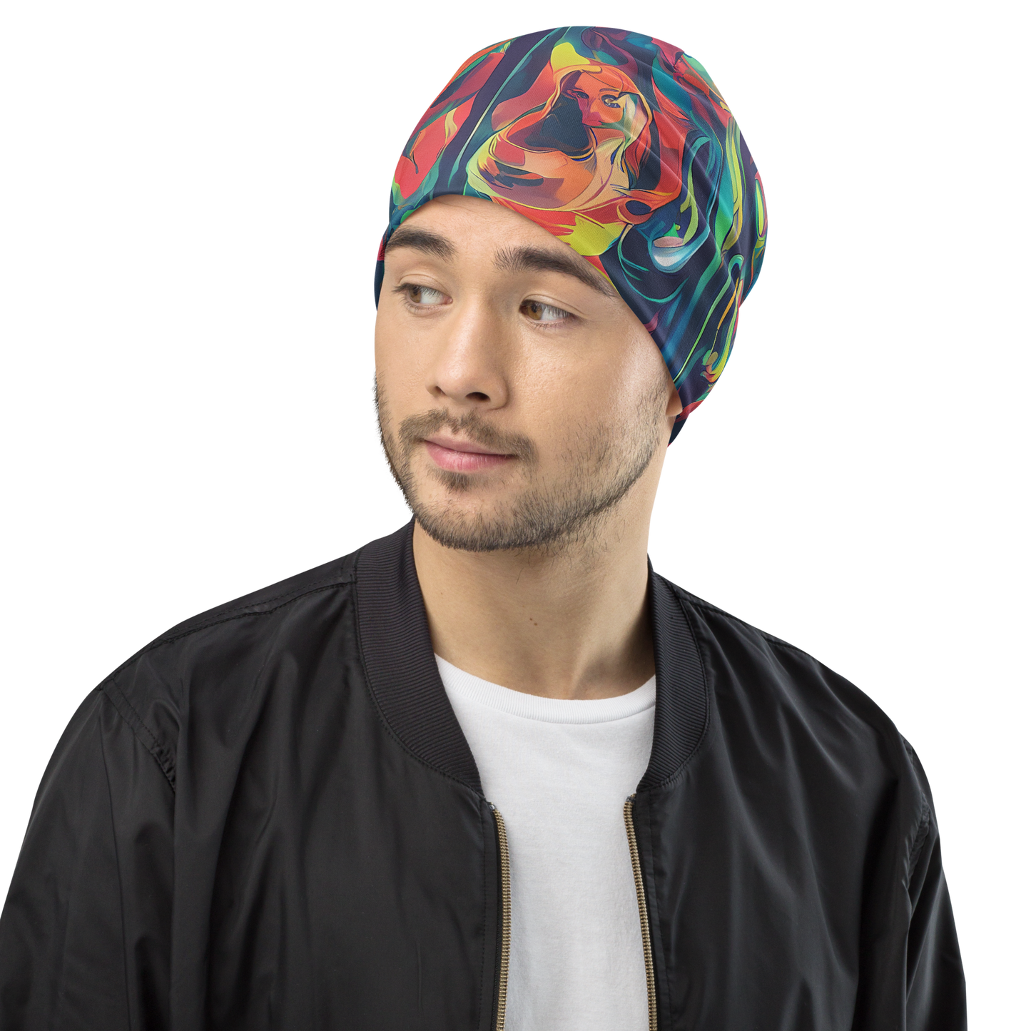 Beanie - Neon Aurora