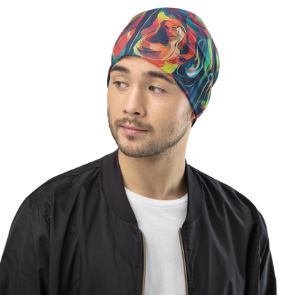 Beanie - Neon Aurora