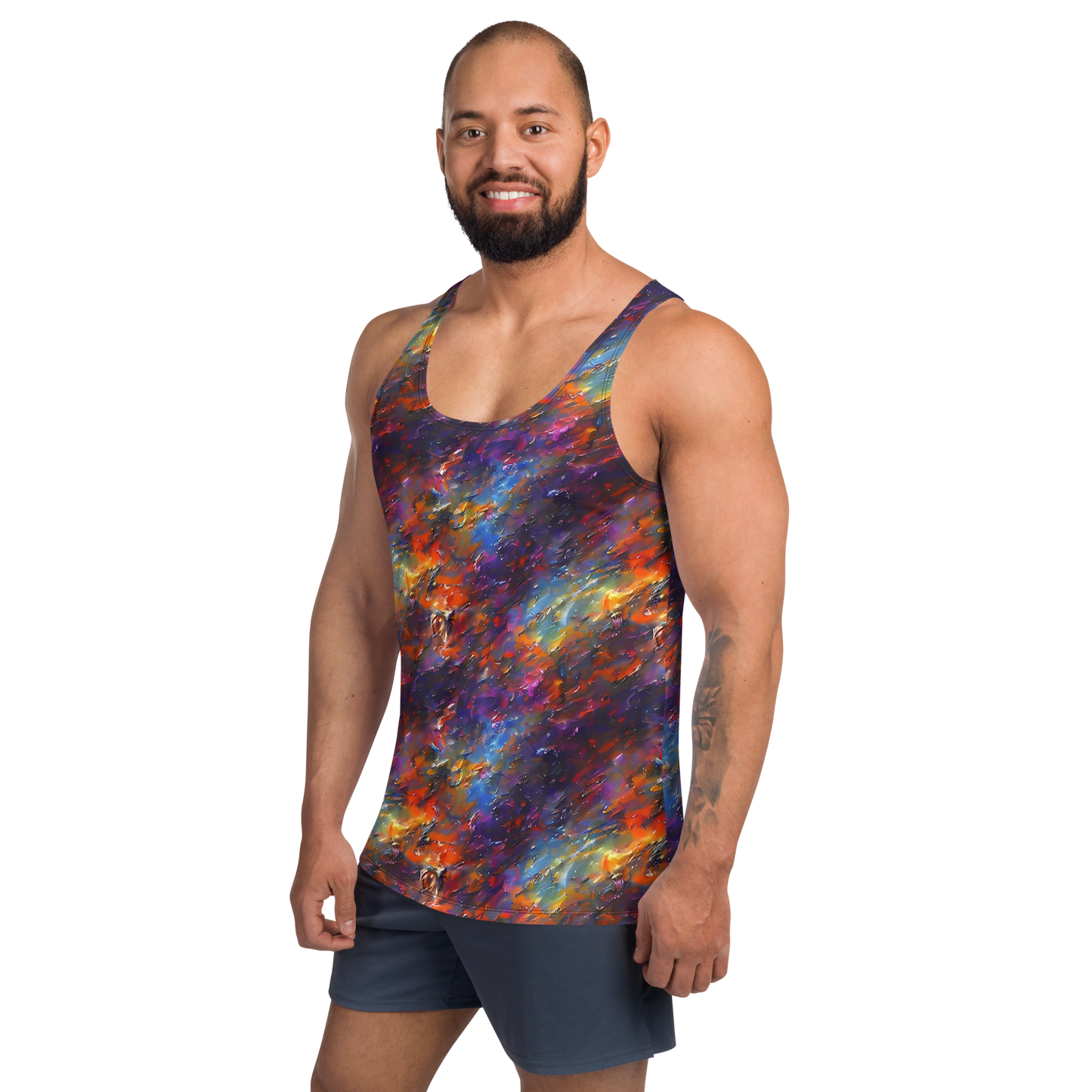 Men's Tank Top - Auroral Ripples