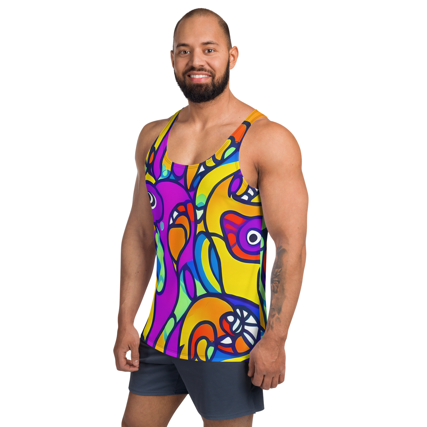 Men's Tank Top - Kaleido Fish