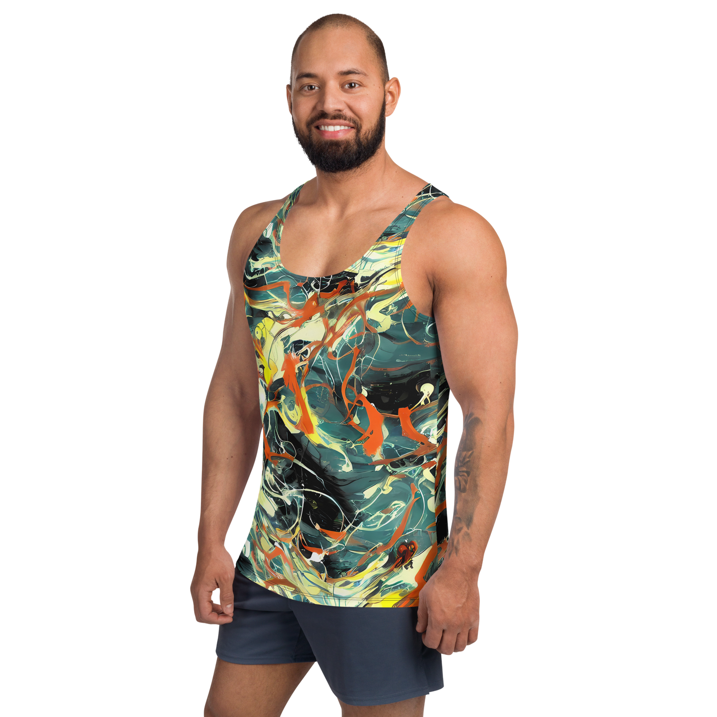 Men's Tank Top - Fluid Firestorm