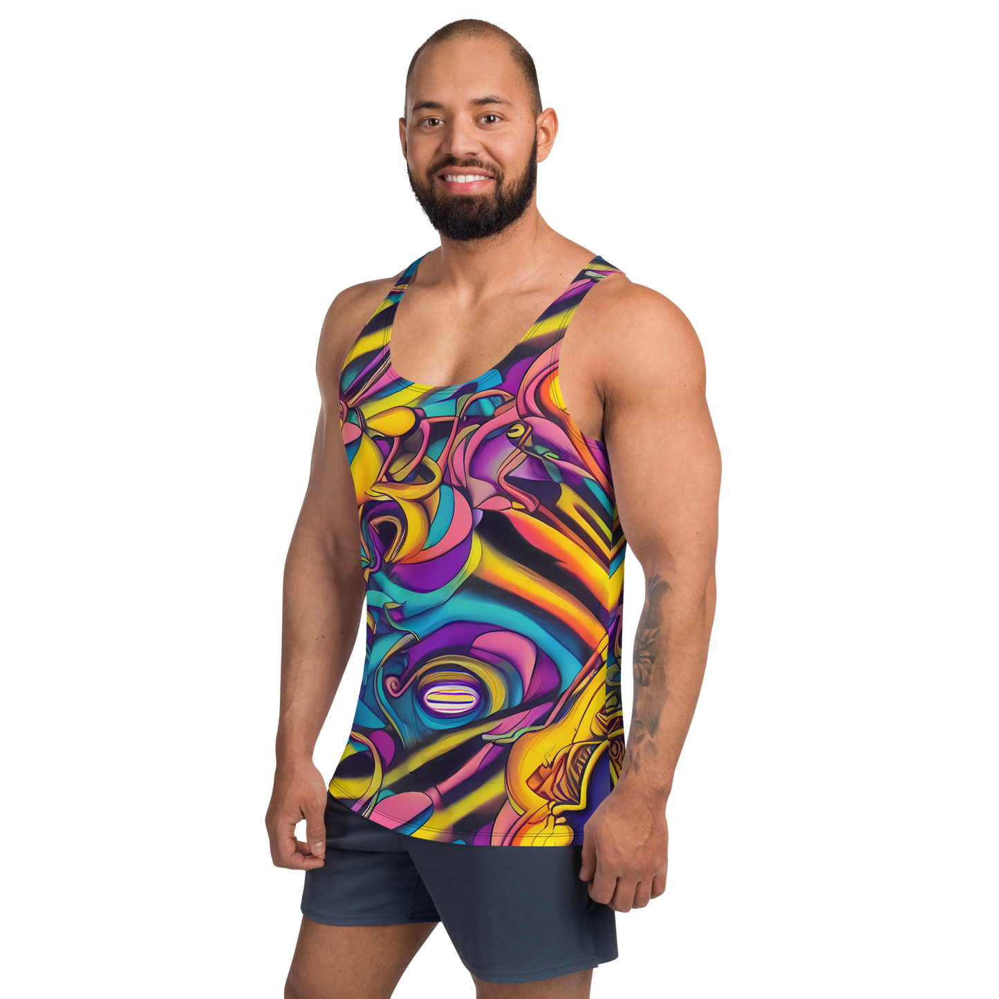 Men's Tank Top - Pre-Raphaelite Wave