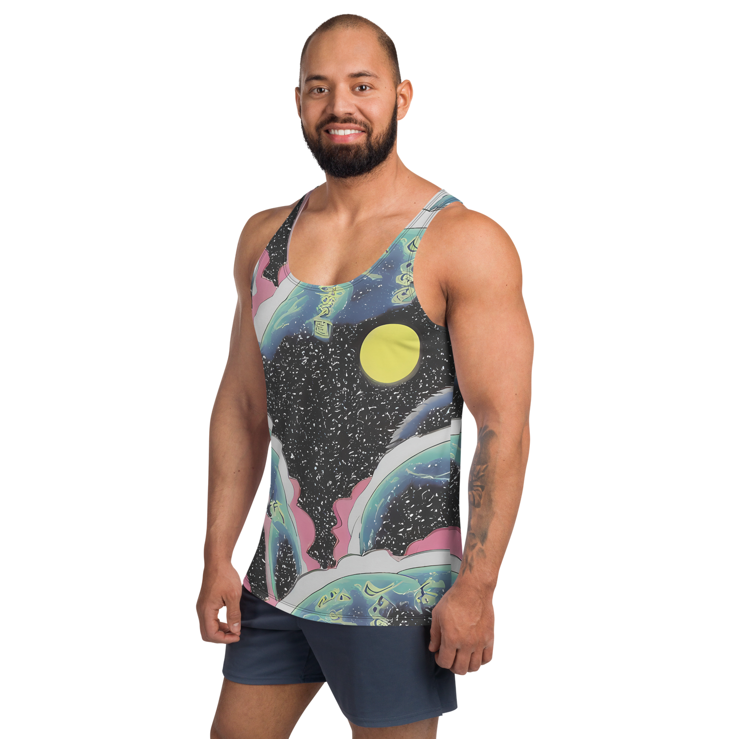 Men's Tank Top - Lunar Waves