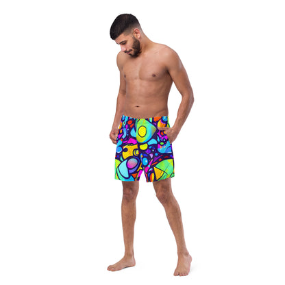 Swim Trunks - Neon Graffscape