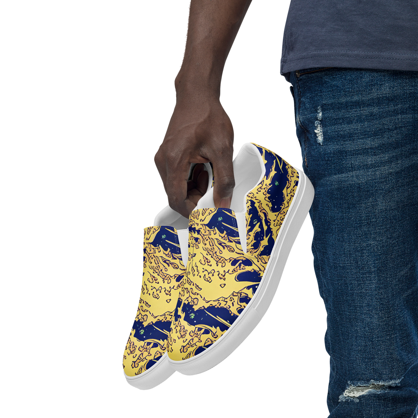 Men's Slip-On Canvas Shoes - Celestial Ridge