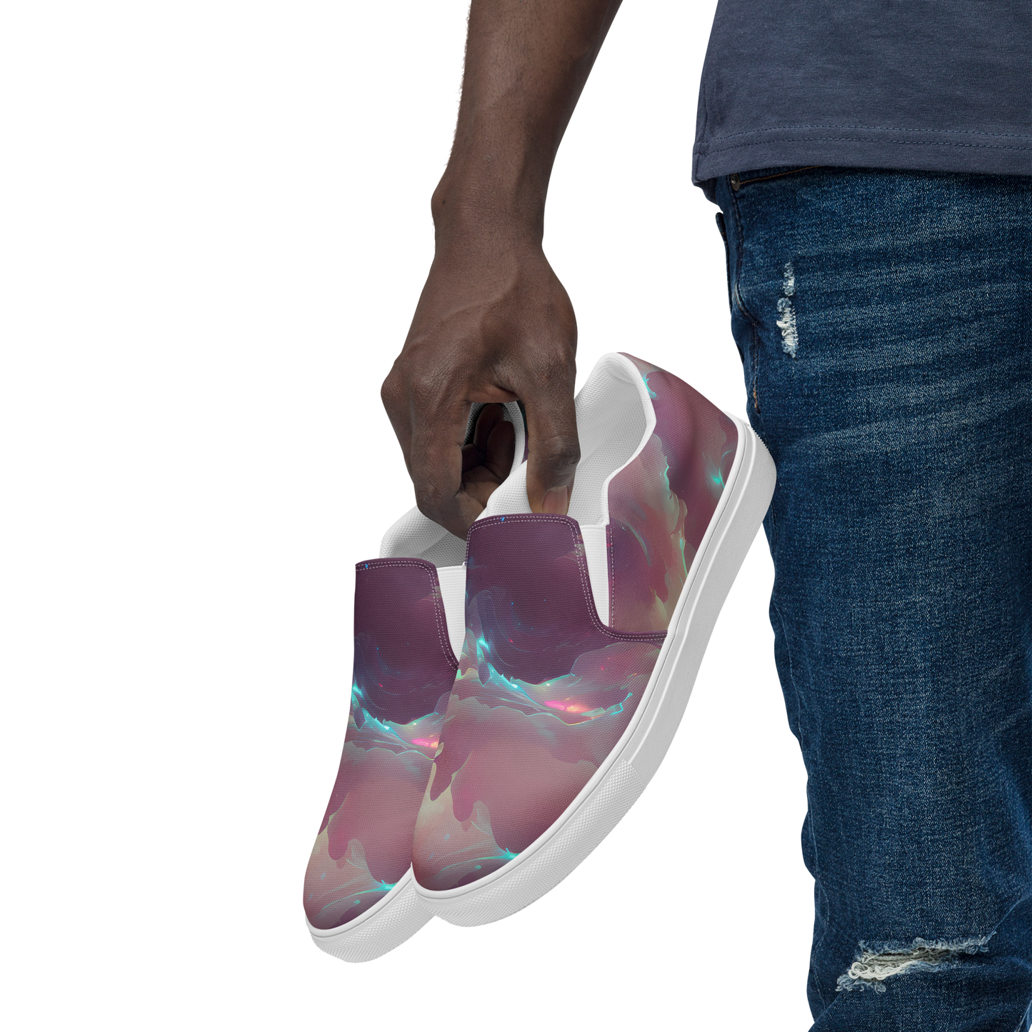 Men's Slip-On Canvas Shoes - Astral Illusions