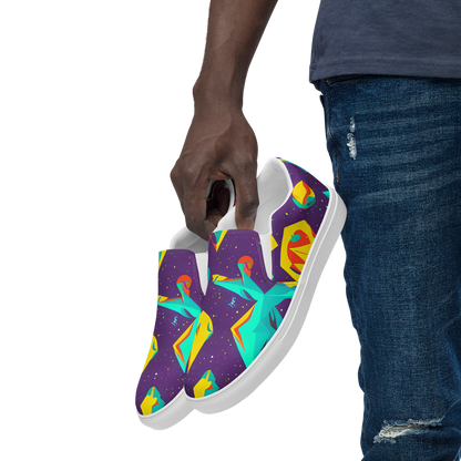 Men's Slip-On Canvas Shoes - Cascading Prism