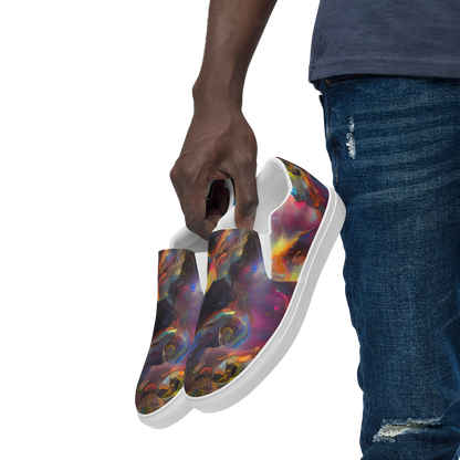 Men's Slip-On Canvas Shoes - Cosmic Fusion