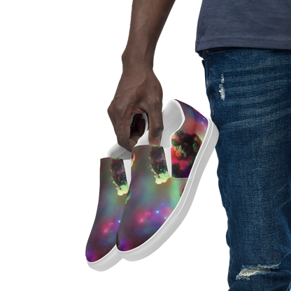 Men's Slip-On Canvas Shoes - Nebula Dreams