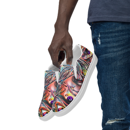 Men's Slip-On Canvas Shoes - Prismatic Reverie