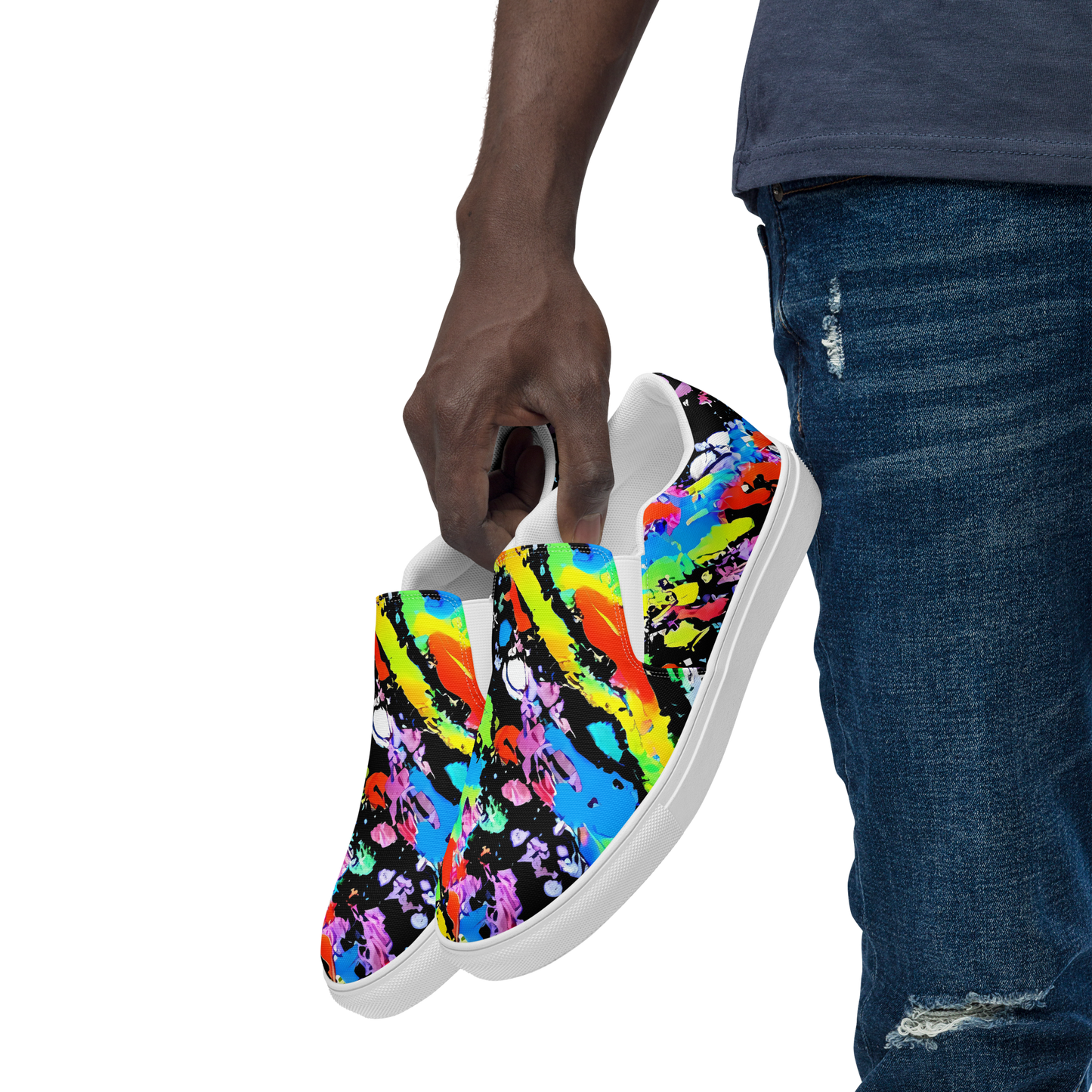 Men's Slip-On Canvas Shoes - Pollock Pulse