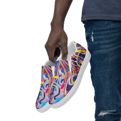 Men's Slip-On Canvas Shoes - Vibrant Fusion