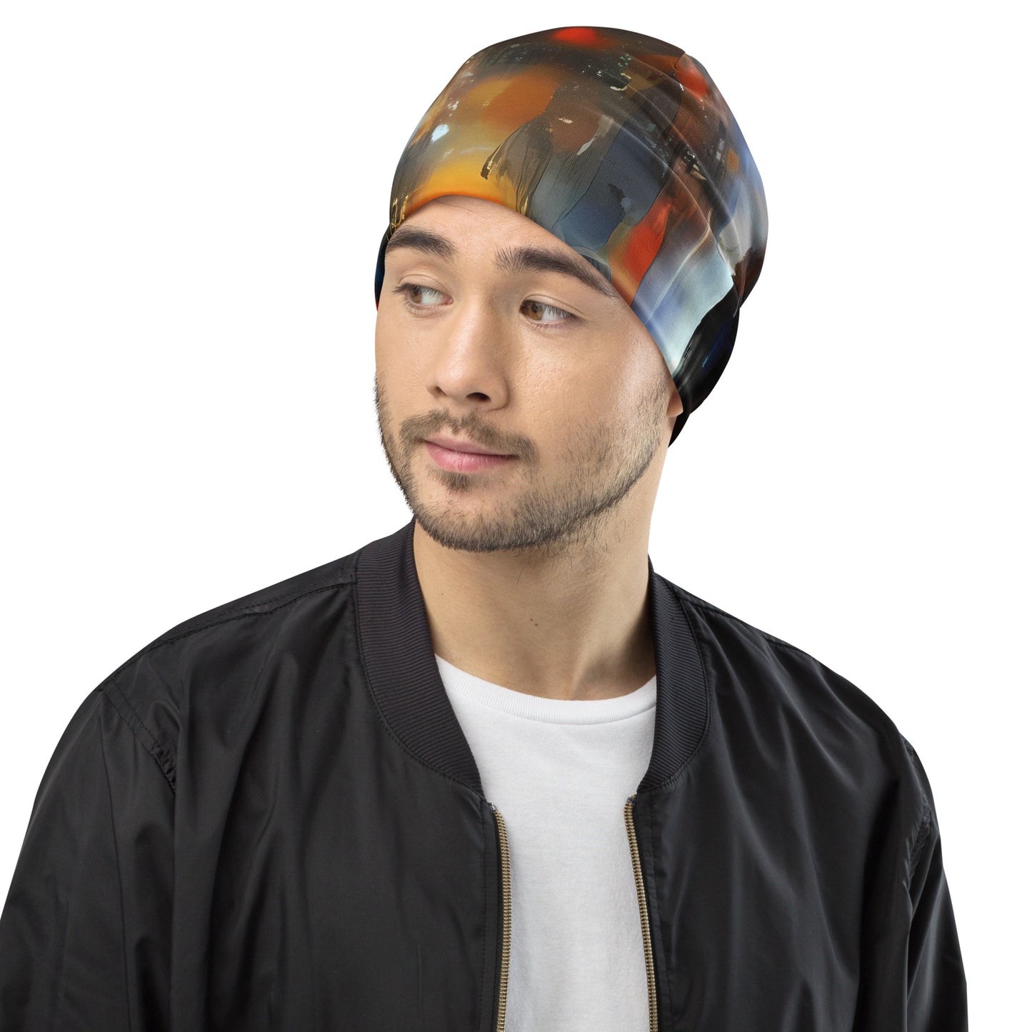 Beanie - Abstract Aqua