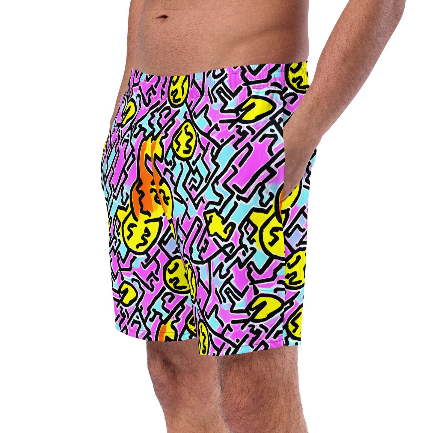 Swim Trunks - Punk Doodles